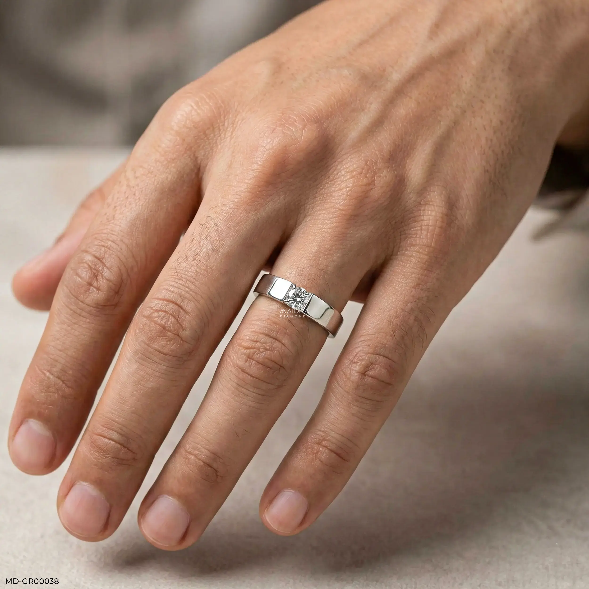 Apex Glam Solitaire Diamond Ring 9K Yellow Gold