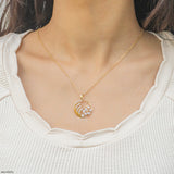 Blishfull Bloom Diamond Pendant 9K Yellow Gold