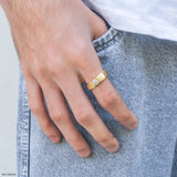 Brilliance Solo Diamond Mens Ring Platinum 950