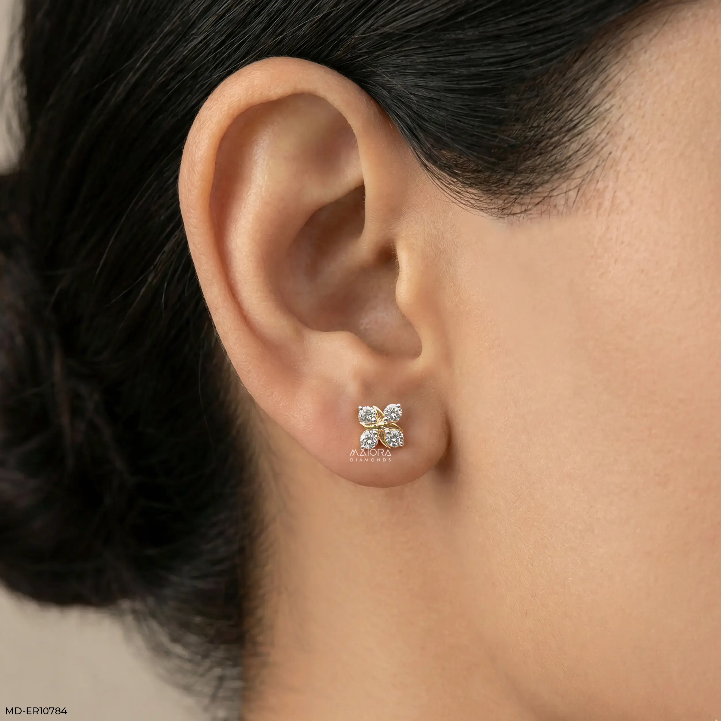 Criss Cross Diamond Earrings