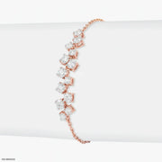 Glimmer Link Cluster Diamond Bracelet