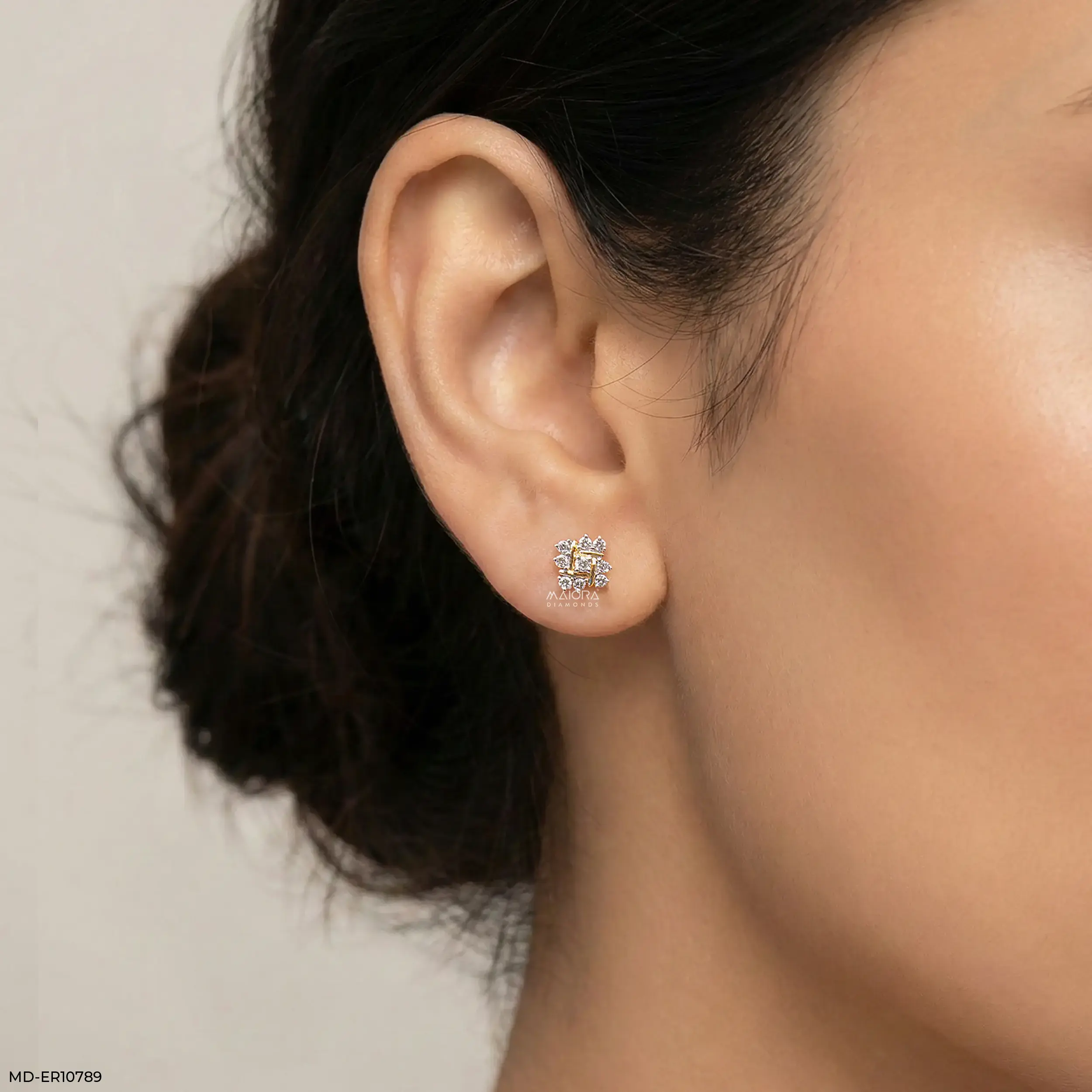 Elevated Aster Diamond Earrings