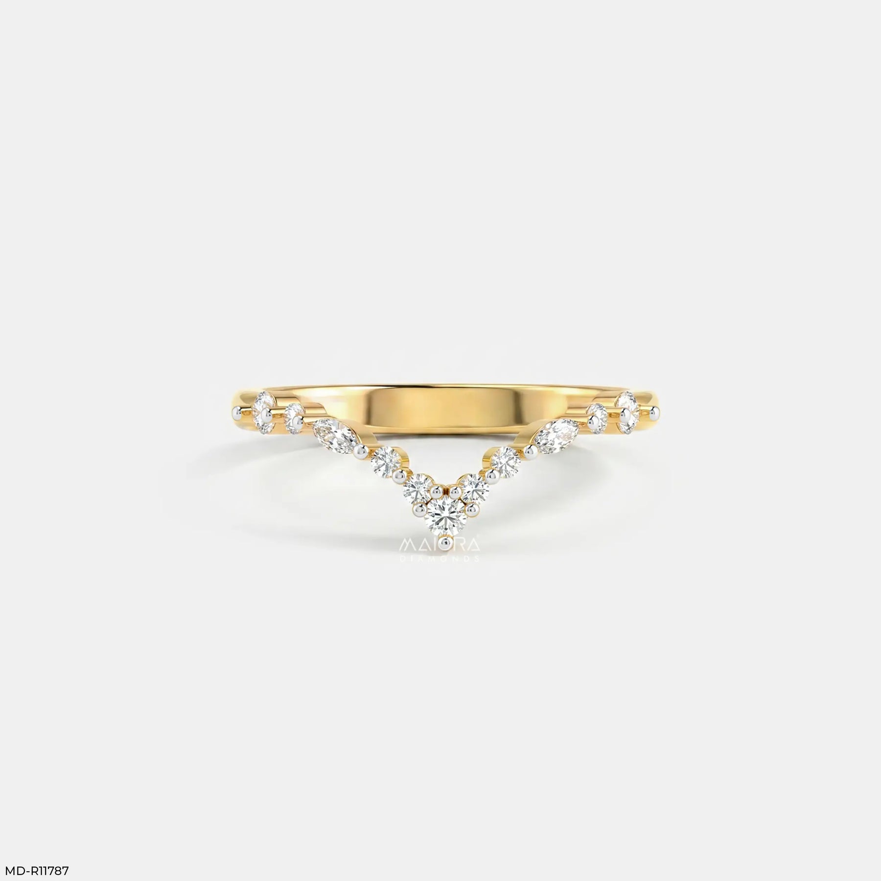 Ethereal Vine Diamond Ring 9K Yellow Gold