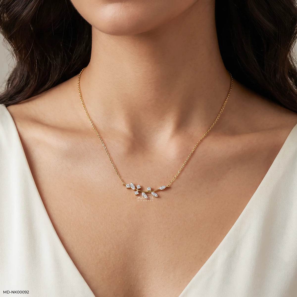 0.15 Carat Vine Yard Lab Diamond Pendant Without Chain