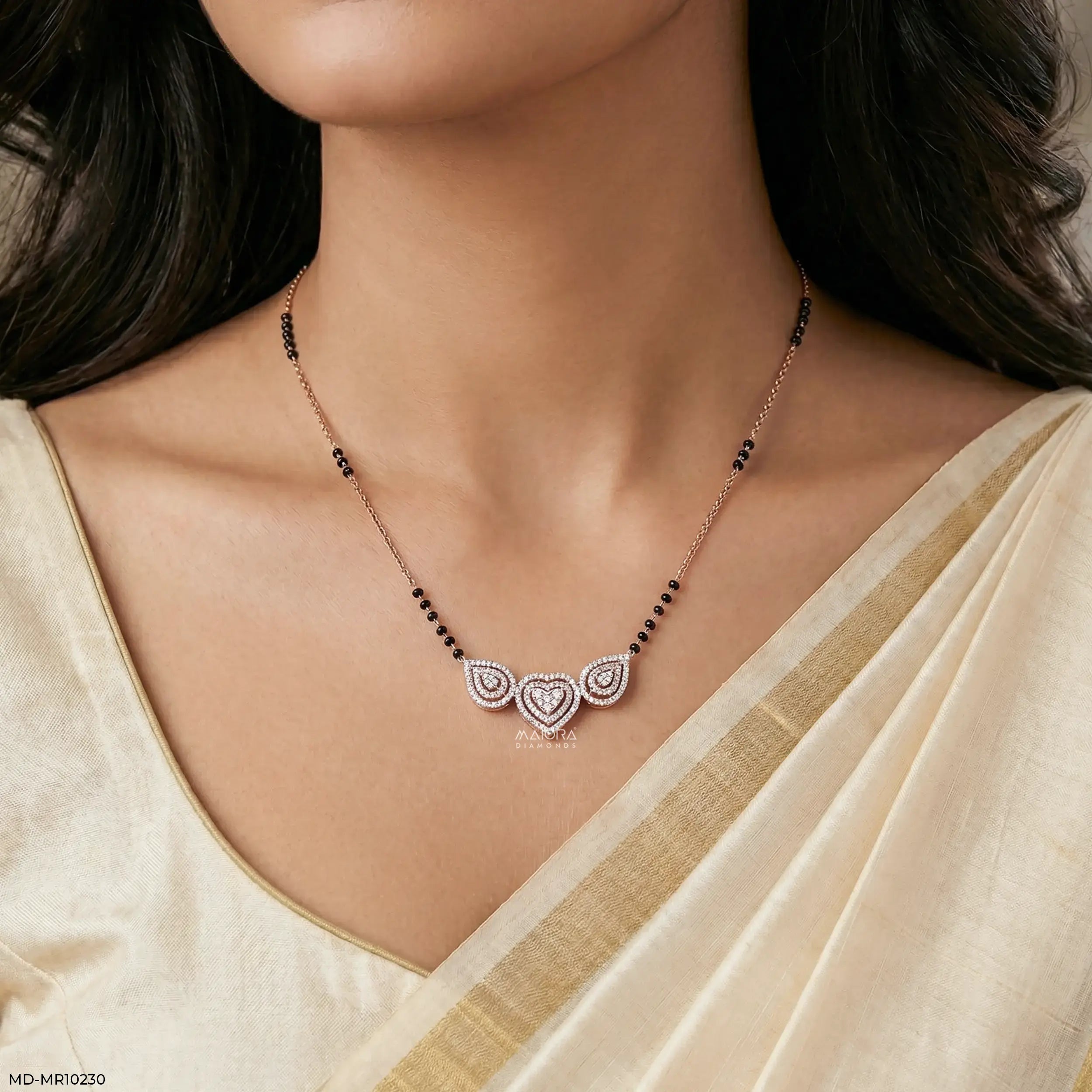 Glam Pranaya Diamond Mangalsutra