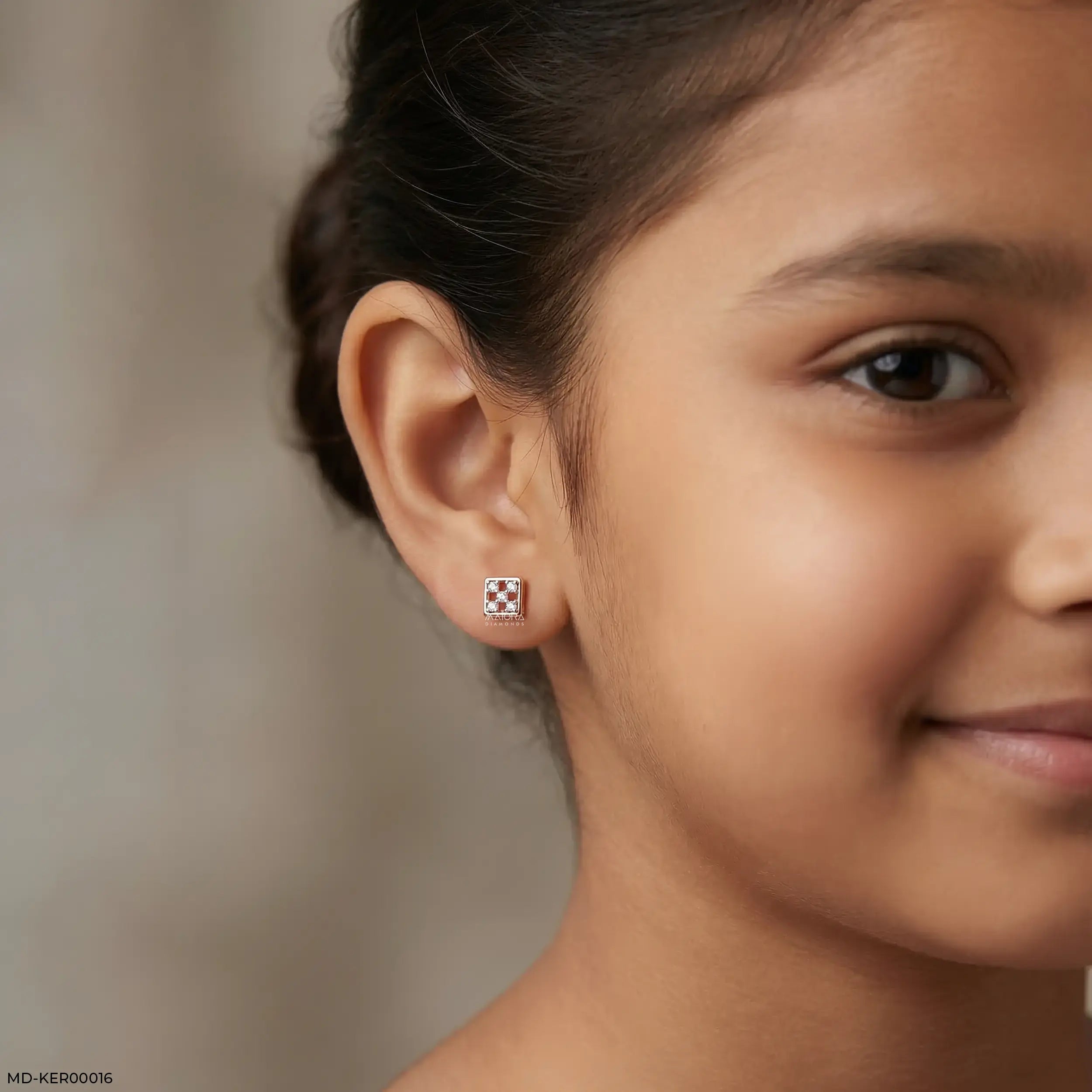 Glittery Box Kids Diamond Earrings