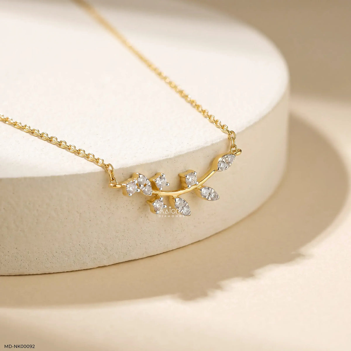 0.15 Carat Vine Yard Lab Diamond Pendant Without Chain