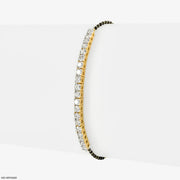 Half Tennis Diamond Mangalsutra Bracelet