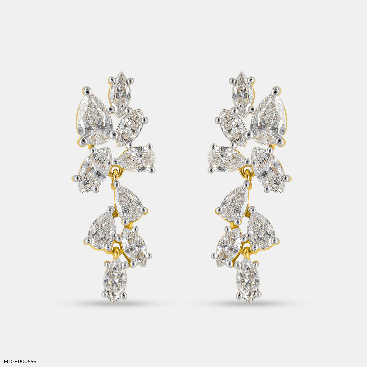 2.5 Carat Diamond Duet Lab Diamond Earrings