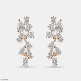 Diamond Duet Diamond Earrings 14K White Gold
