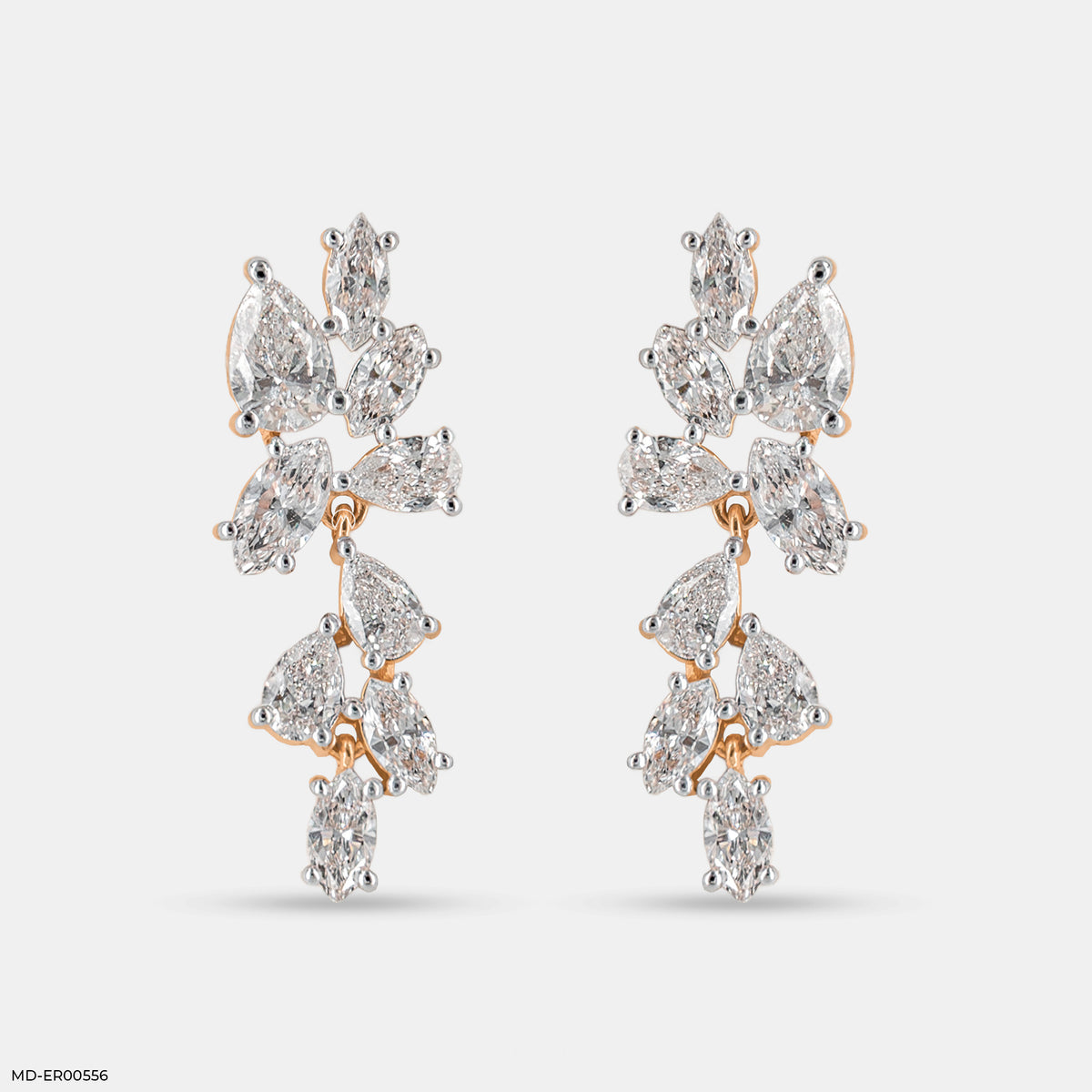 2.5 Carat Diamond Duet Lab Diamond Earrings