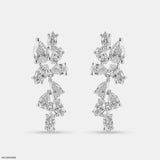 Diamond Duet Diamond Earrings 14K White Gold