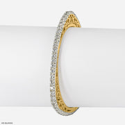 7 Cent Round Dazzle Diamond Trine Bangle