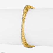 2 Cent Single Line Orthogonal Round Bangle