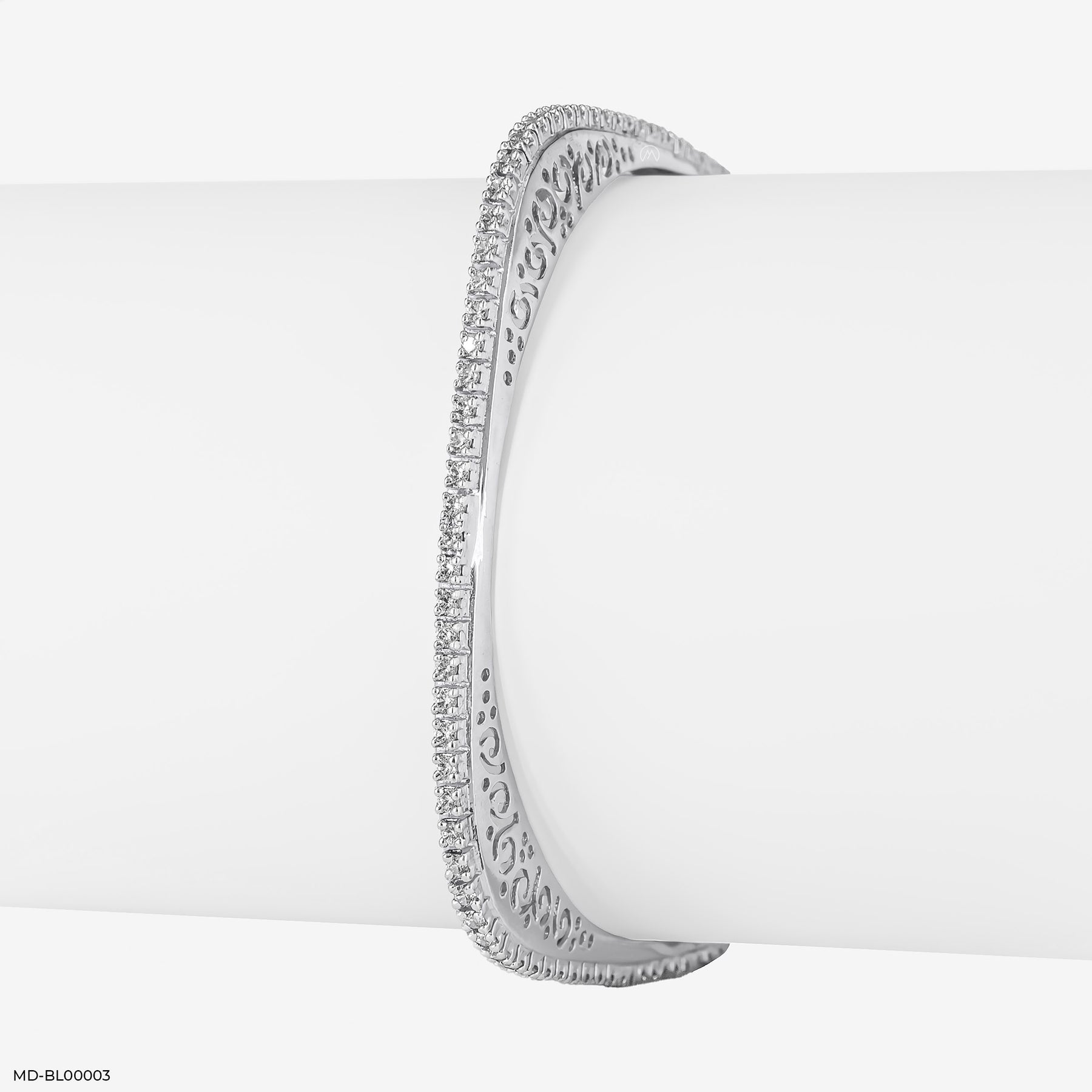 Orthogonal Diamond Bangle 14K Rose Gold