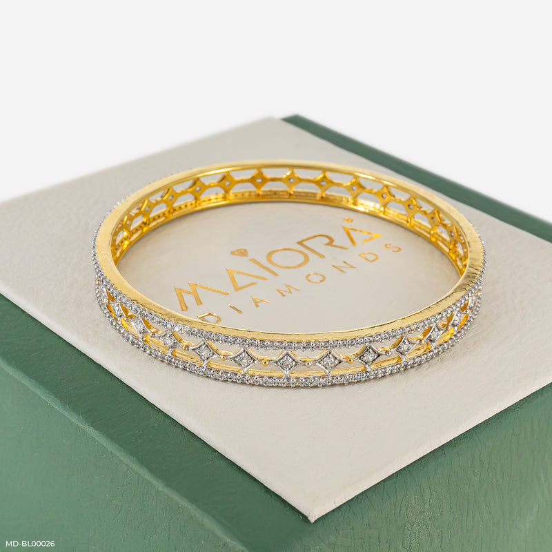 Joy Diamond Bangle 14K Yellow Gold