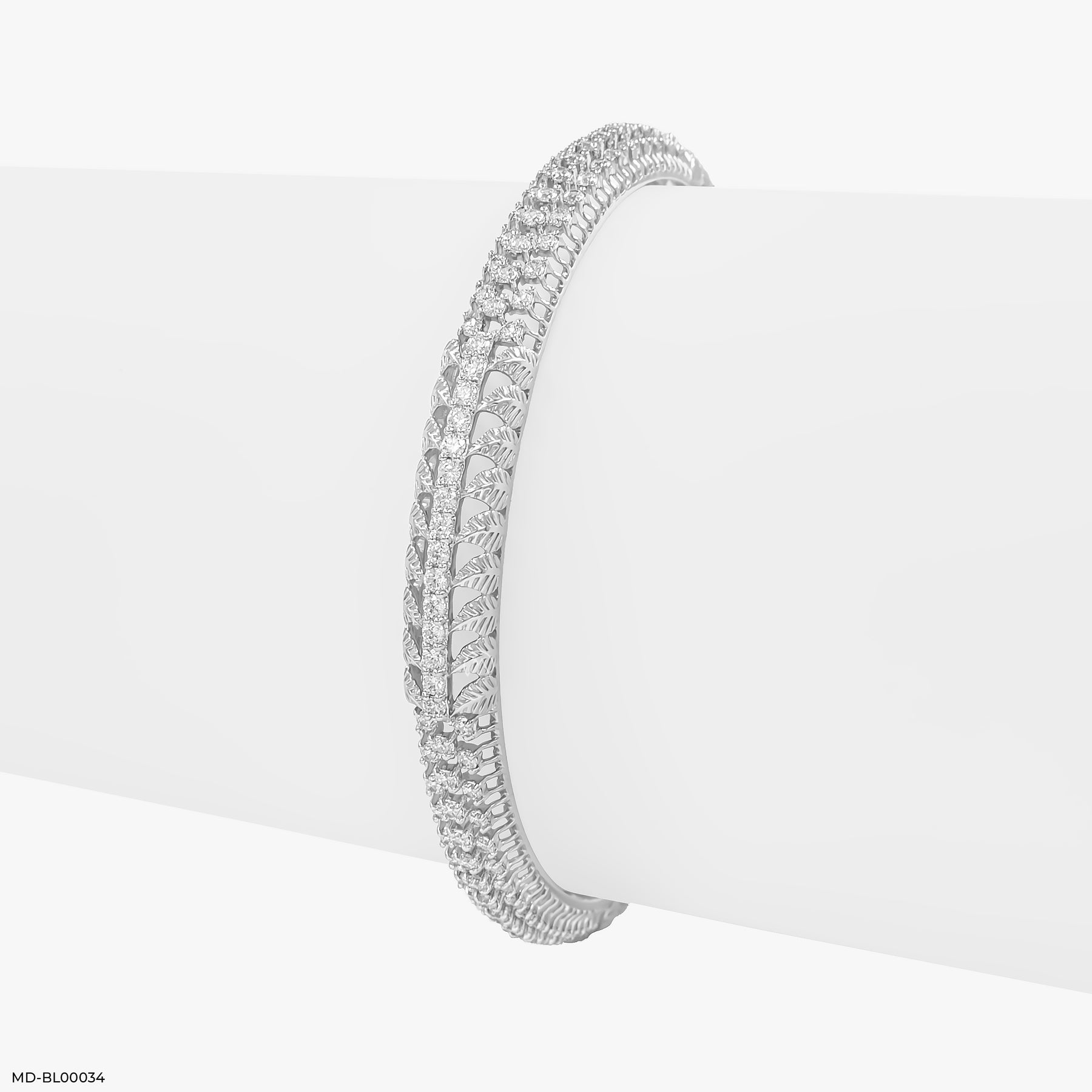 Sparkle Secrets Bangle 14K Rose Gold