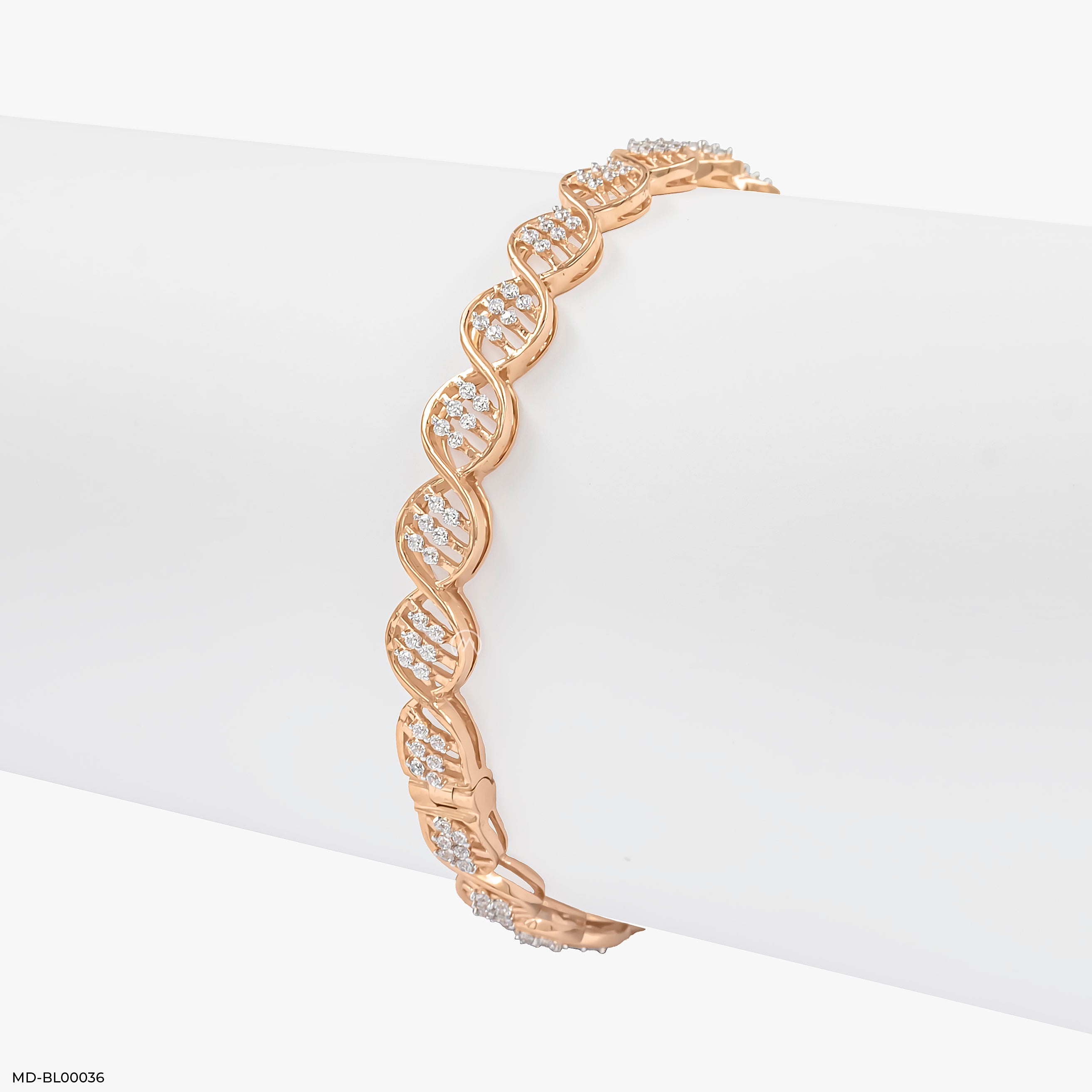 Diamond Diaries Bangle 9K Rose Gold