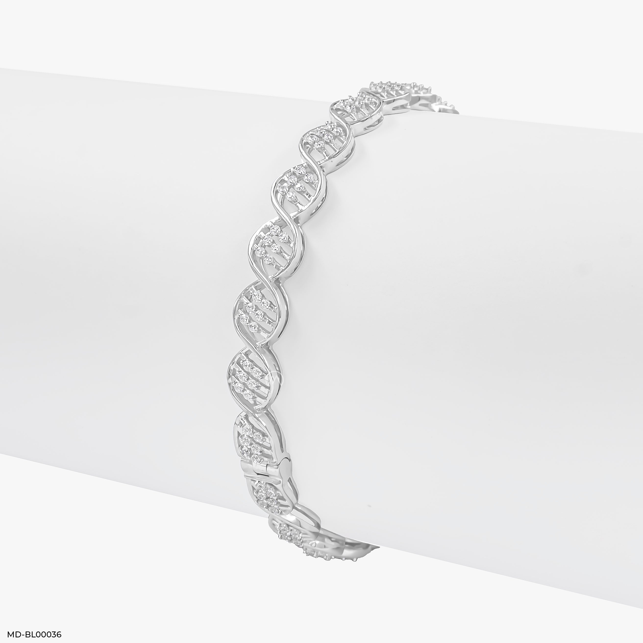 Diamond Diaries Bangle 14K White Gold