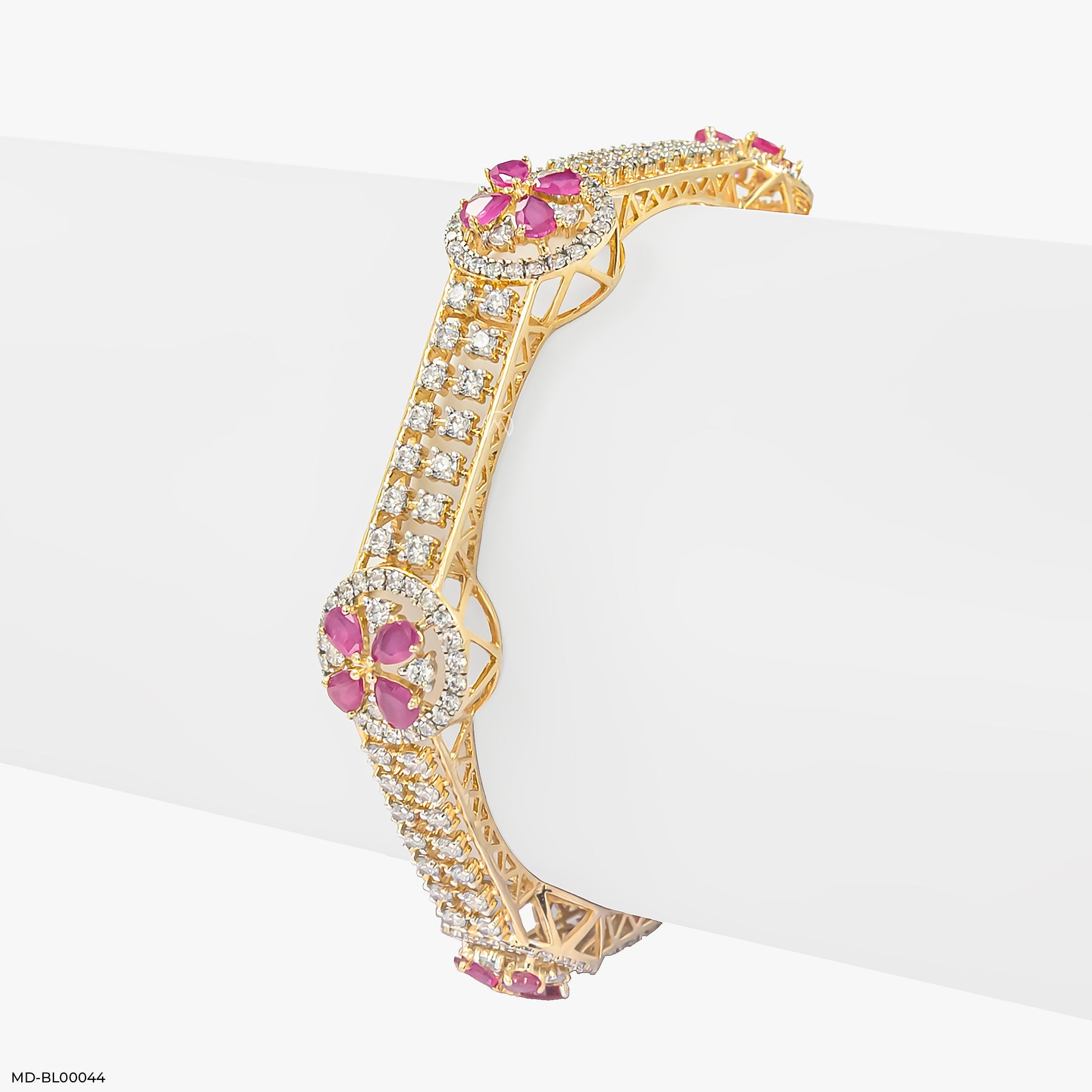 Paragon Diamond Bangle 9K Rose Gold