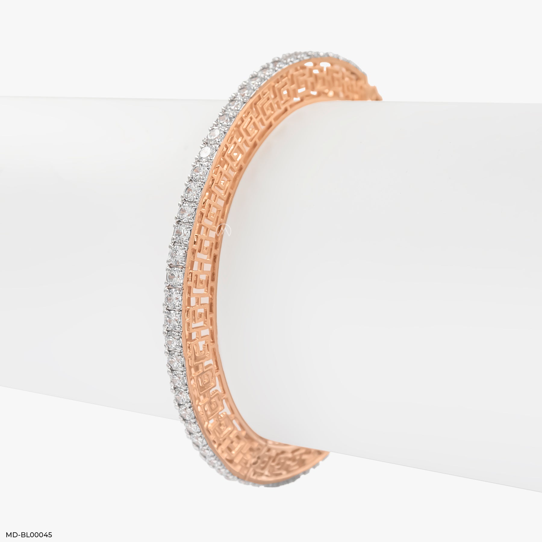 10 Cent Round Regalia Diamond Bangle 18K Rose Gold