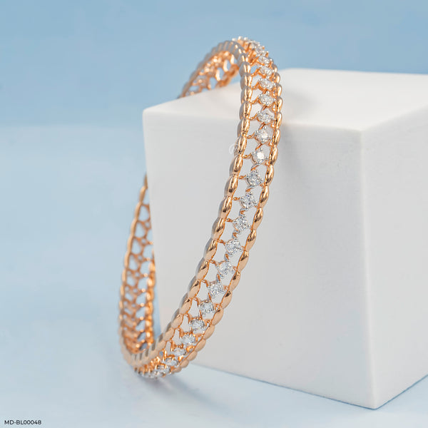 Starlight Diamond Bangle 18K White Gold