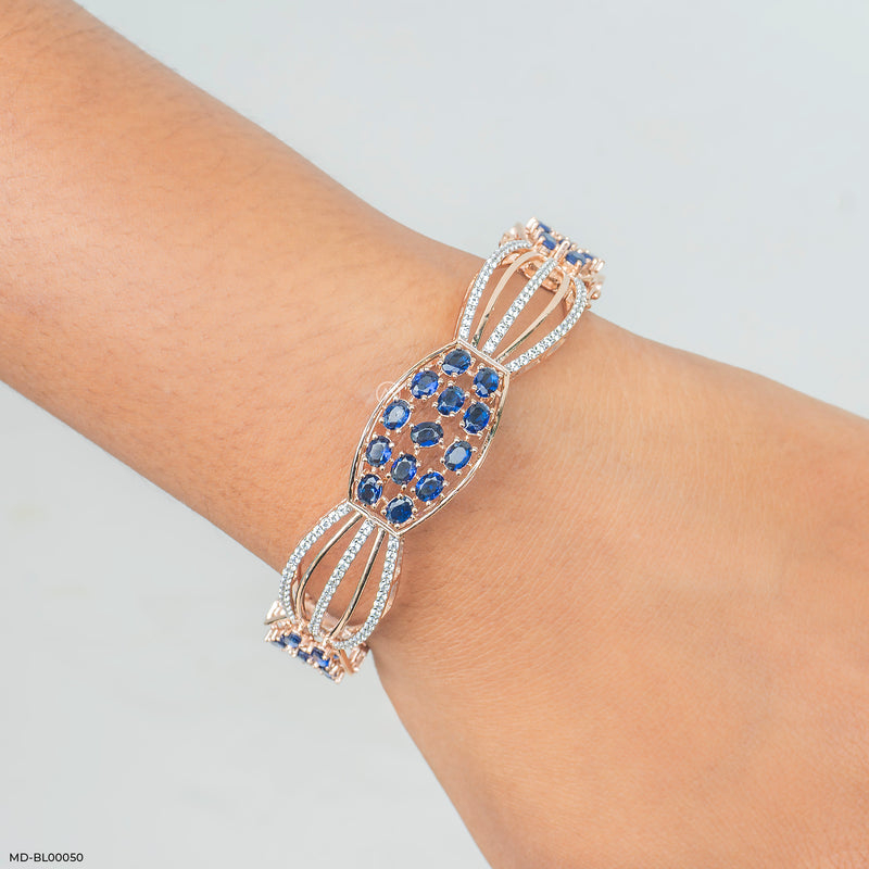 Pure Curve Diamond Bangle 14K Rose Gold