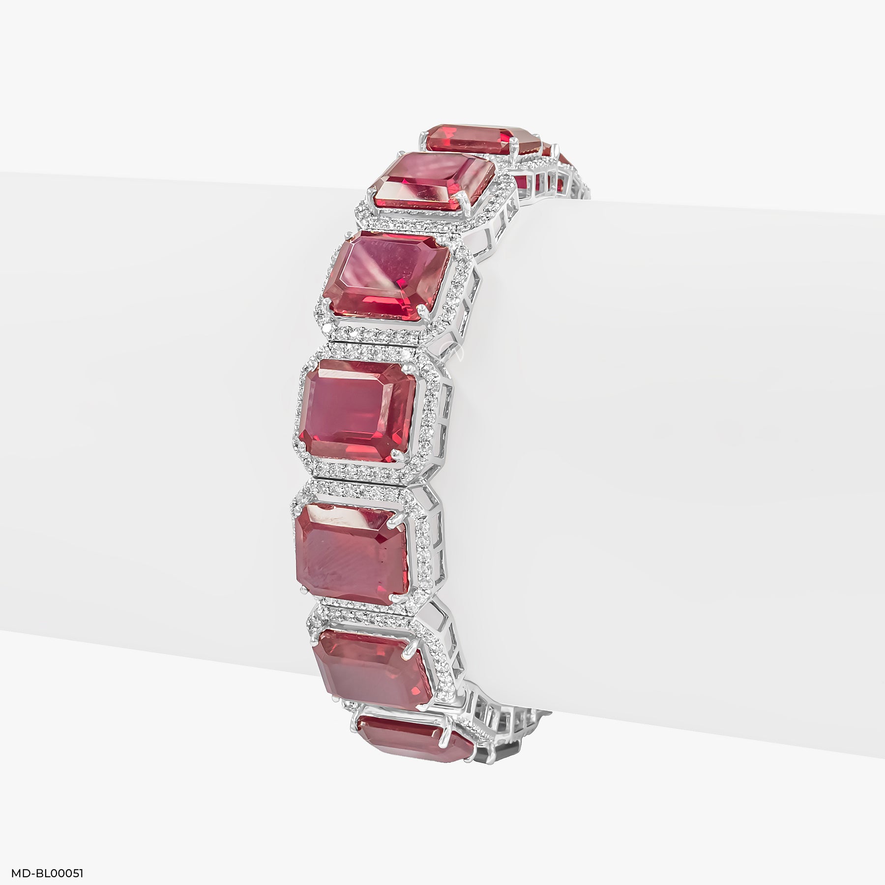 Majestique Diamond Bangle 14K White Gold