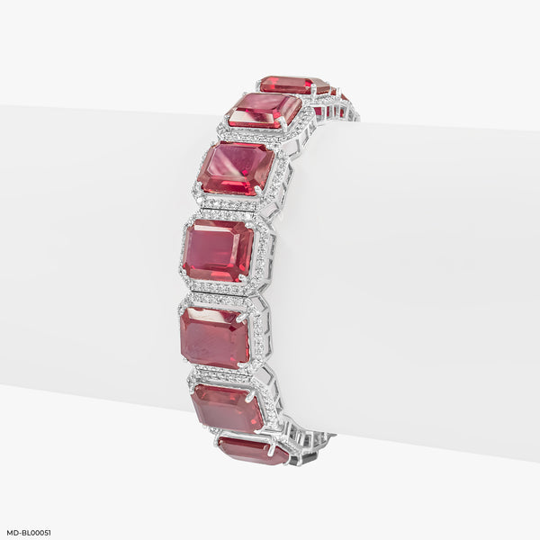 Majestique Diamond Bangle 18K White Gold