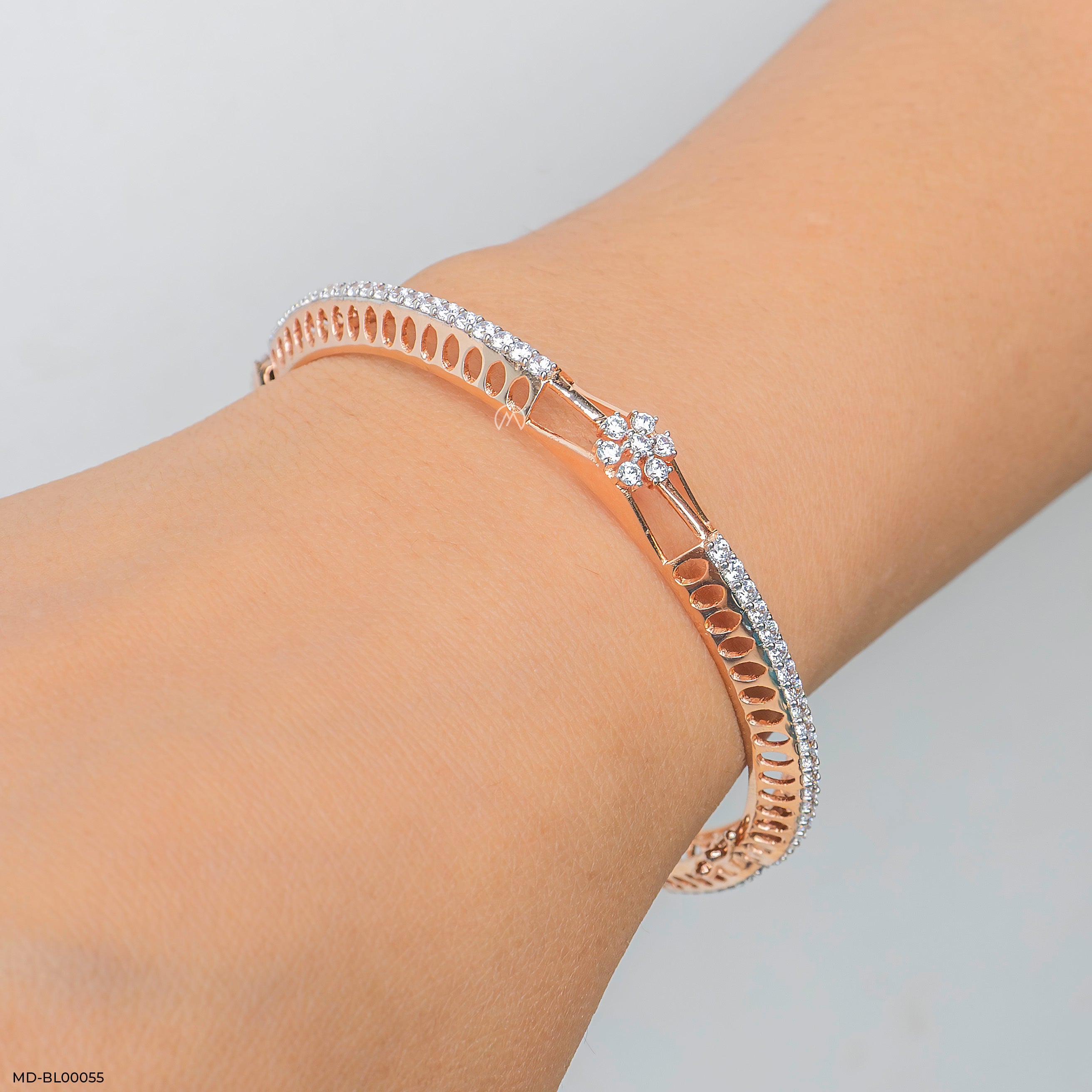 Diamant  Diamond Bangle 9K Rose Gold