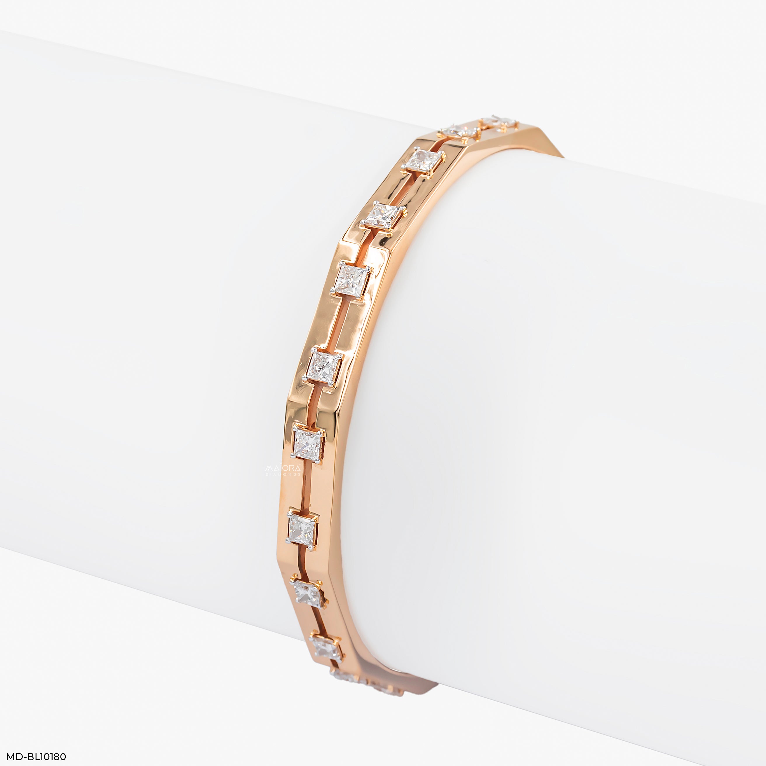 Dazzle Diamond Bangle 9K Yellow Gold