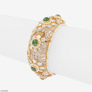 3.5 Carat Emerald Enchant Polki Kada Bangle