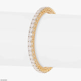 Amora Heart Diamond Bangle 14K Rose Gold