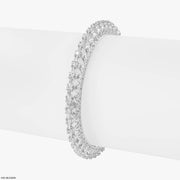 Stellar Dome Lattice Diamond Bangle 9K White Gold