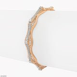 Swaya Wave Flow Diamond Bangle 18K Yellow Gold