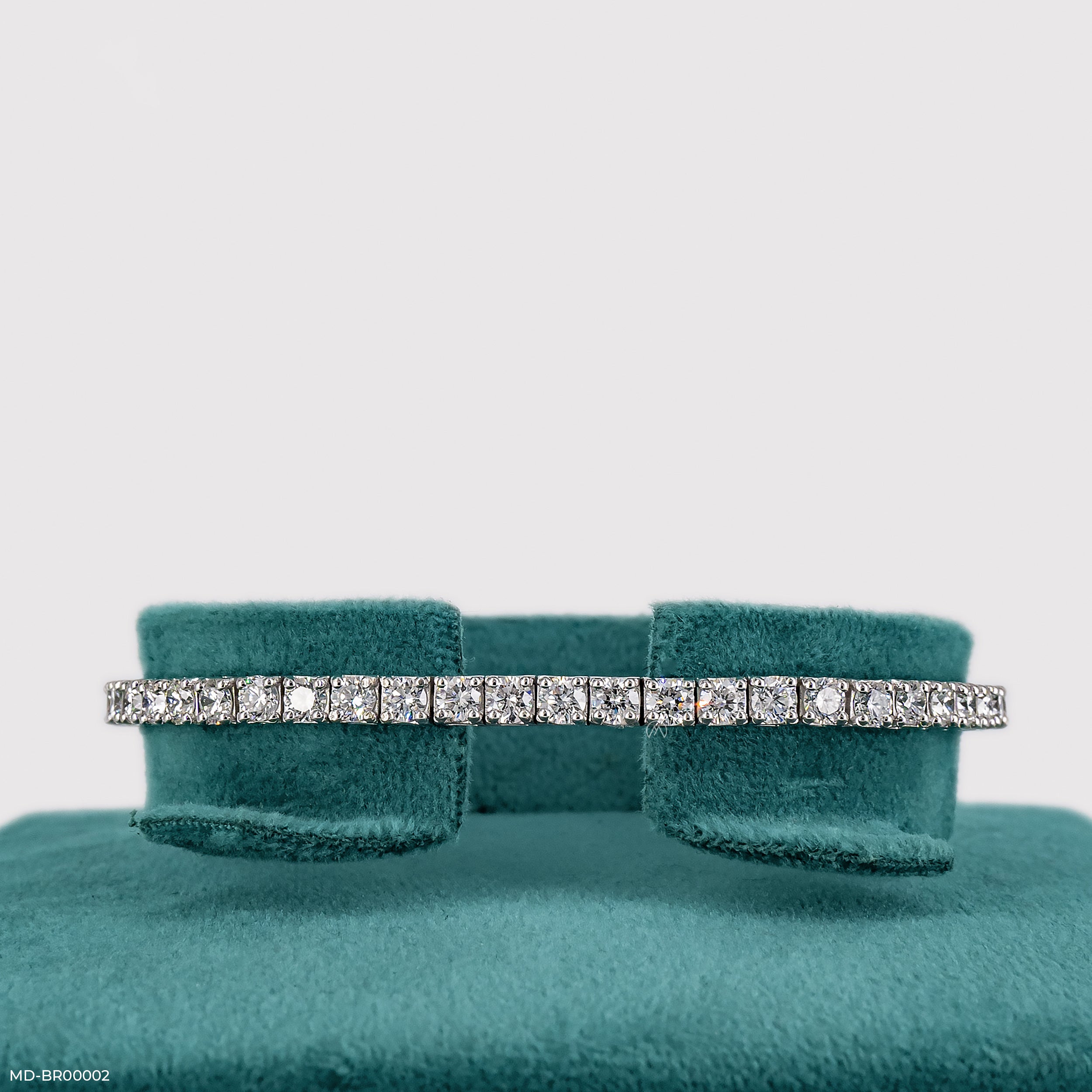 10 Pointer Single Line Tennis Bracelets 9K Rose Gold