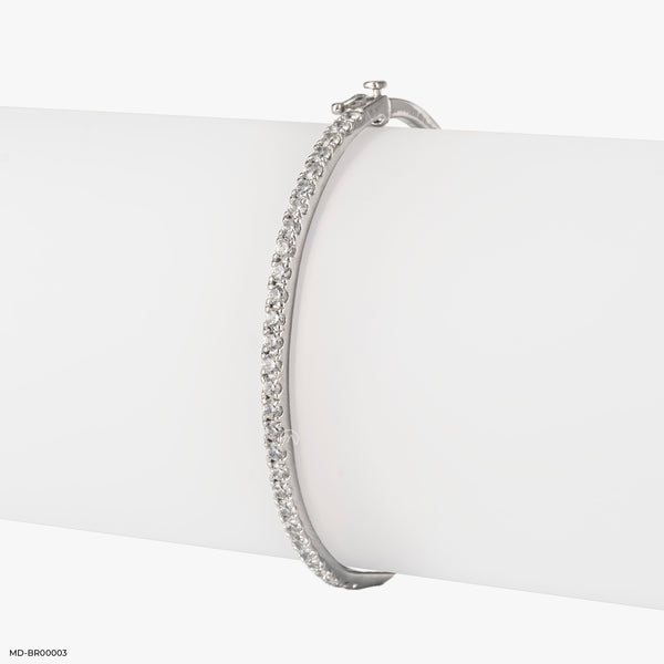 Elegant Diamond Bracelet 14K White Gold