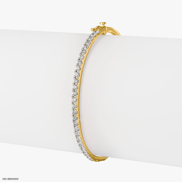 Elegant Diamond Bracelets 14K Yellow Gold
