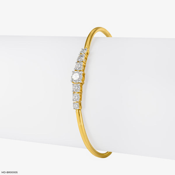 7 Diamond Bracelets 14K Yellow Gold