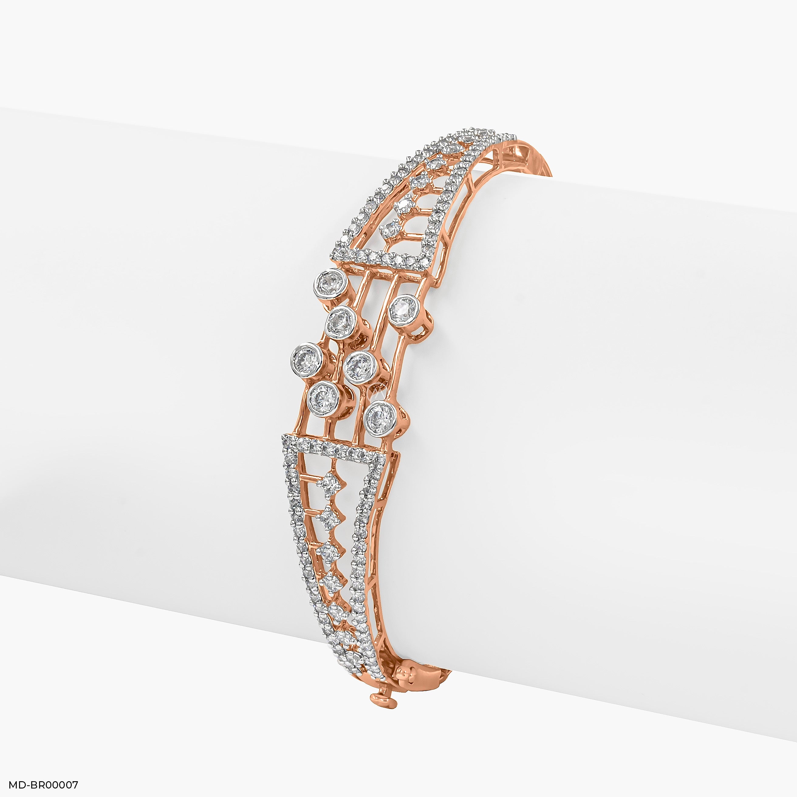 Dazzling Diamond Bracelets 9K Rose Gold
