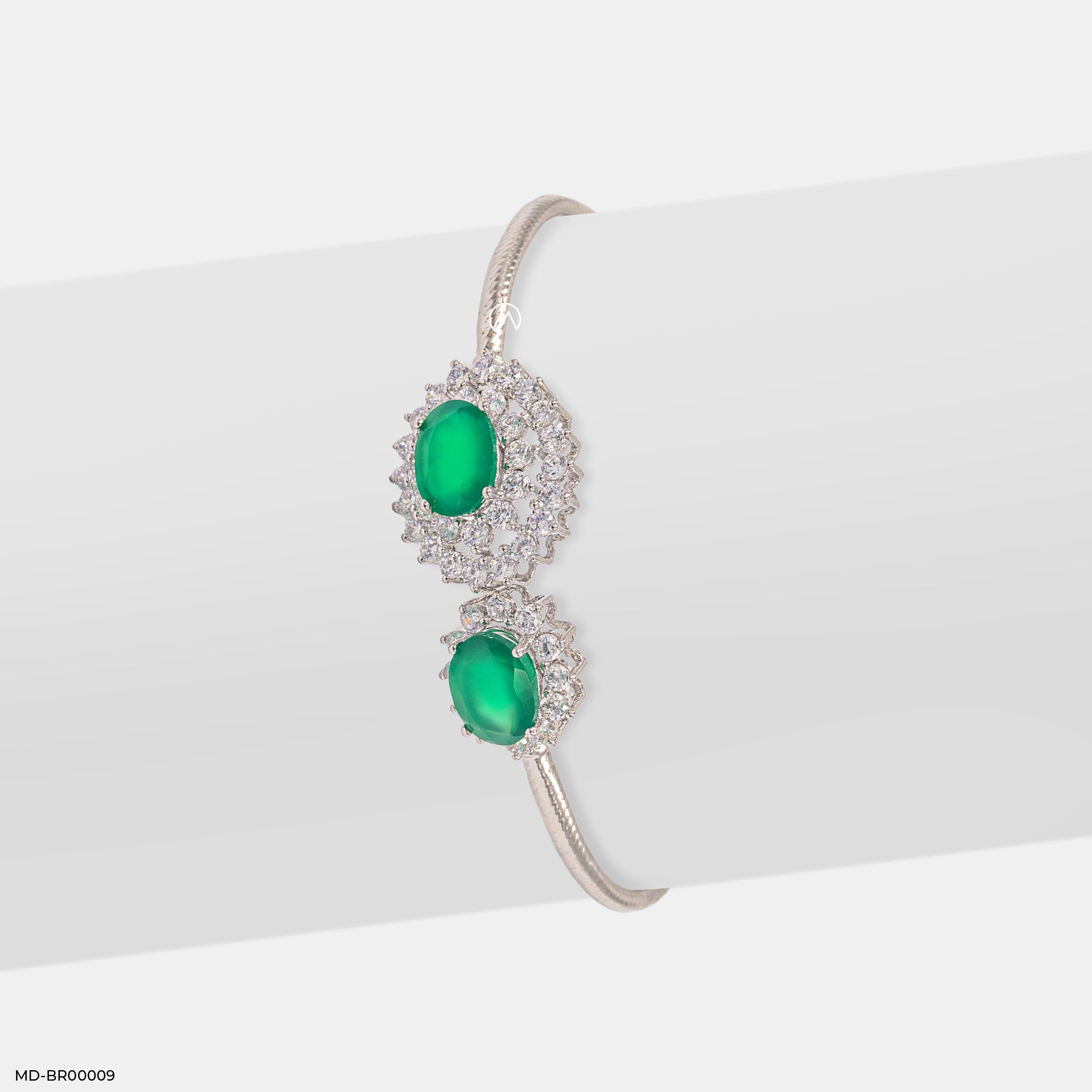 Flaming Diamond Bracelets 9K White Gold
