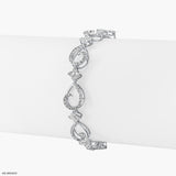 Sparking Tennies Diamond Bracelets 18K Yellow Gold