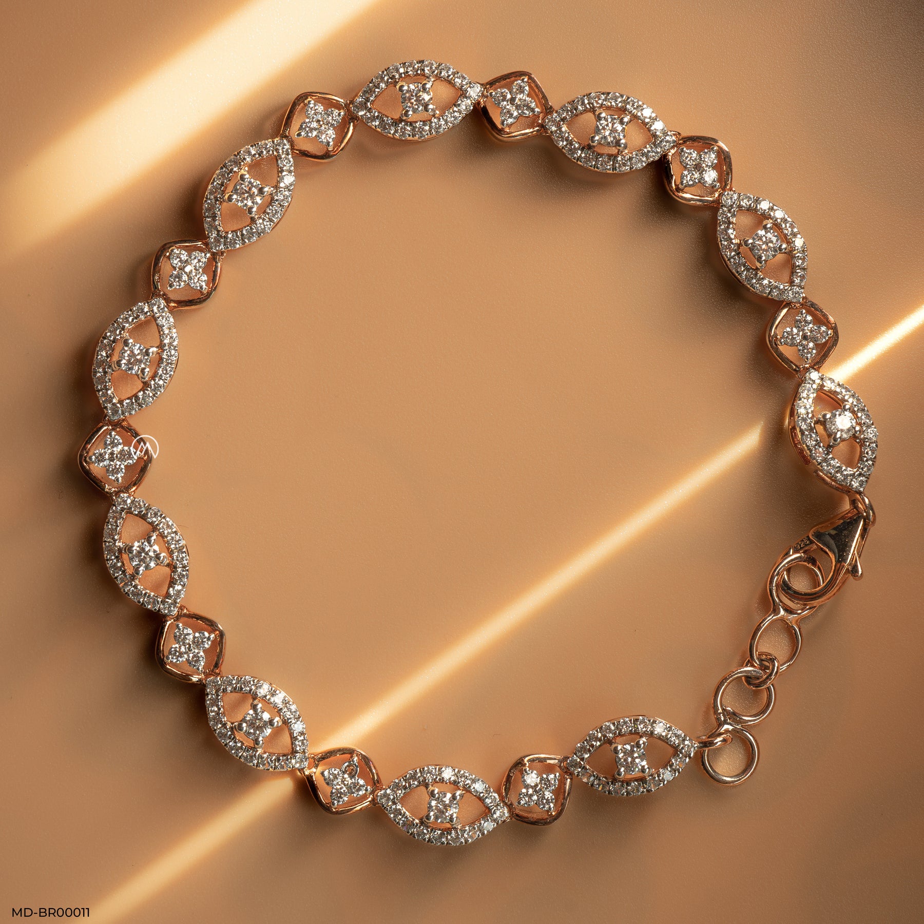Eternity Diamond Bracelets 14K Rose Gold