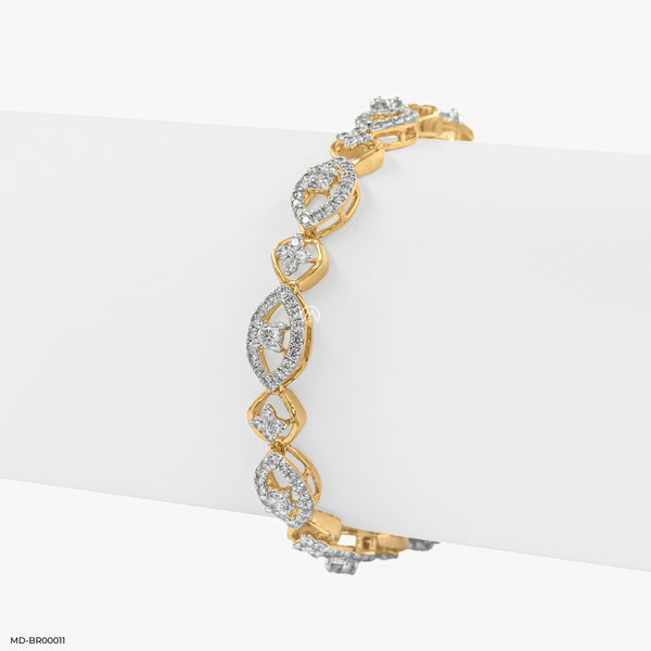 Eternity Diamond Bracelets 14K Yellow Gold