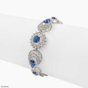 Cosmic Halo Bracelet 14K White Gold