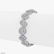 Classic Diamond Tennis Bracelets 18K White Gold