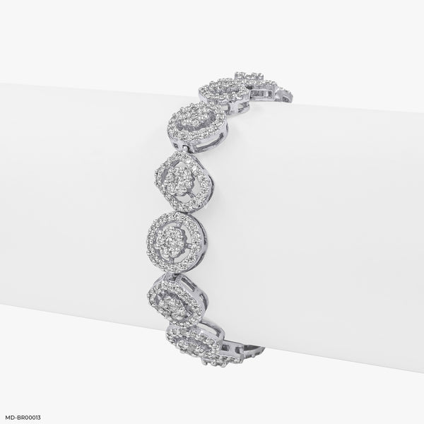 Classic Diamond Tennis Bracelets 18K White Gold