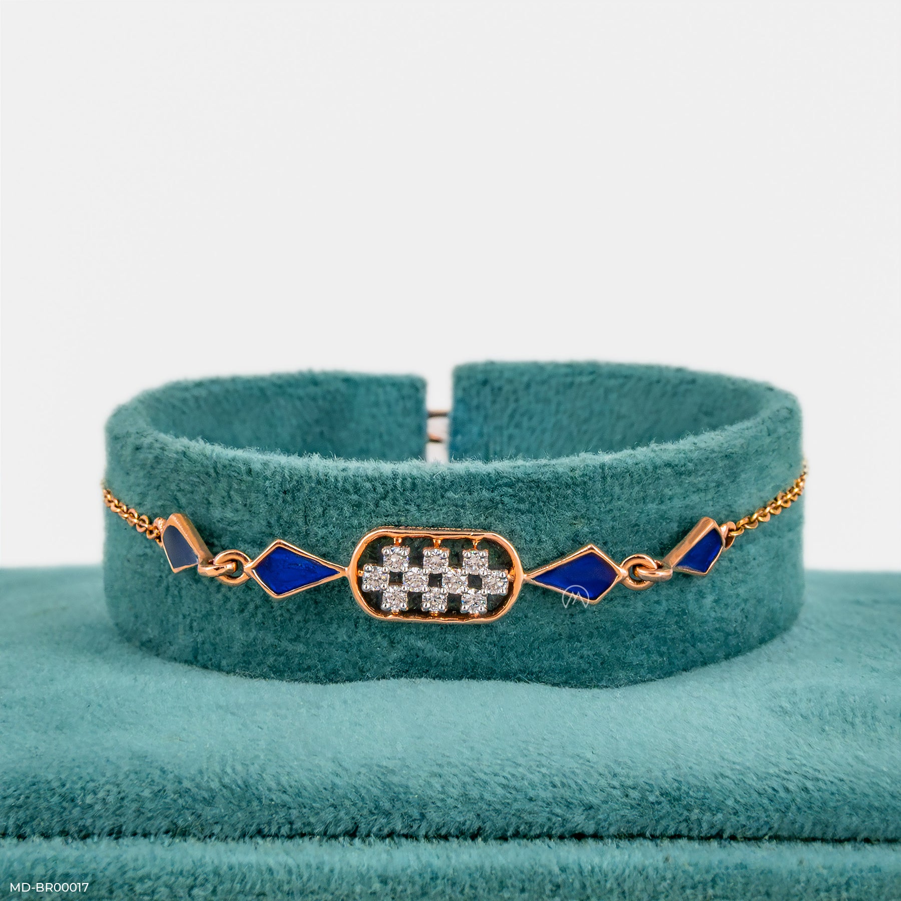 0.15 Carat Dainty Charming Lab Diamond Bracelet 14K Rose Gold