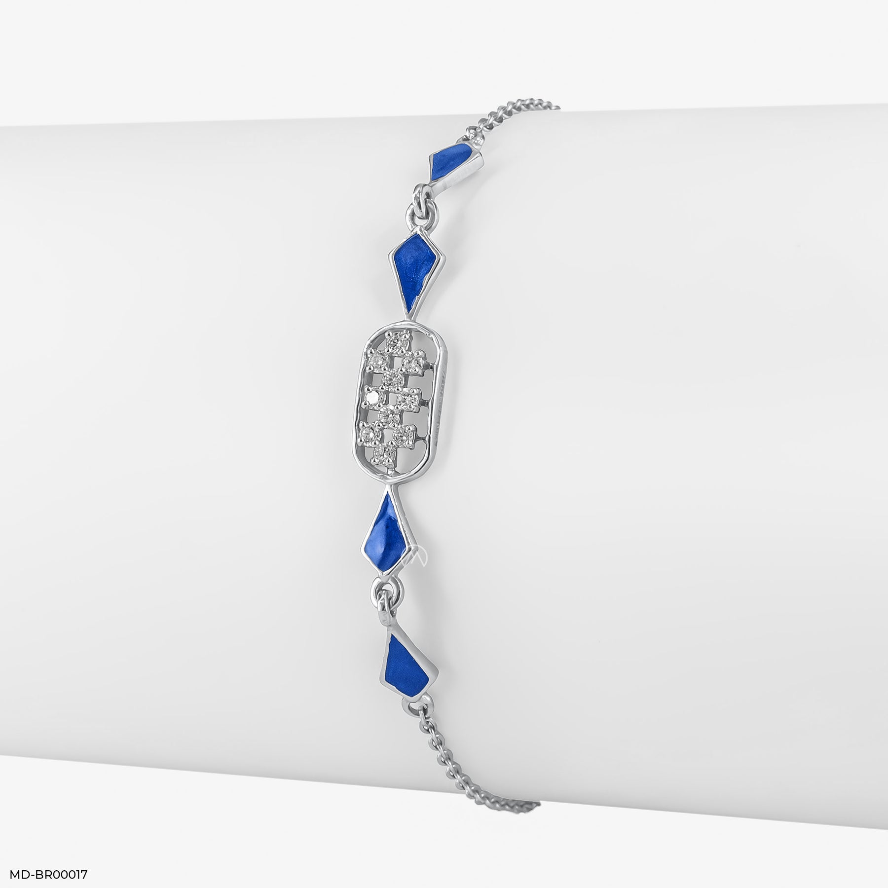 0.15 Carat Dainty Charming Lab Diamond Bracelet 14K Rose Gold