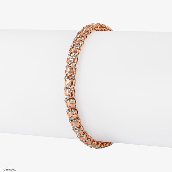 Gorgeous Diamond Tennis Bracelets 14K Rose Gold